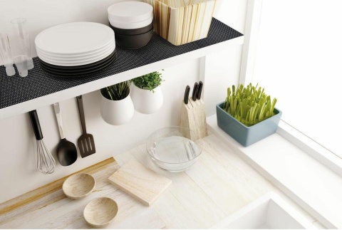 Mata Antypoślizgowa 50x150cm Czarne Kropki SA5088220 Vespero..