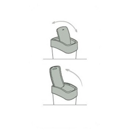 Curver Kosz Na Śmieci Uchylny Pacific Flip 9l Żółty 190168