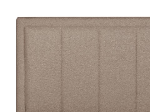 Łóżko z pojemnikiem Boucle MONTLAUR 160 x 200 cm Beżowoszary