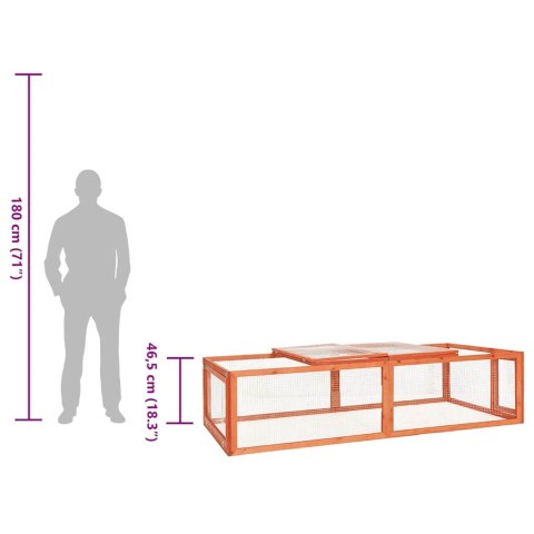  Klatka dla królika,183x90x46,5 cm, drewno jodłowe Lumarko!