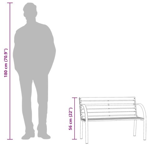 Ławka ogrodowa dla dzieci, 81 cm, drewno stroigły chińskiej Lumarko!