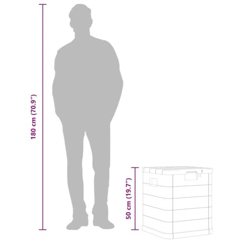  Skrzynia ogrodowa, 90 L, jasnoszara Lumarko!