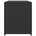  Skrzynia ogrodowa, czarna, 120 x 50 x 60 cm, rattan PE Lumarko!