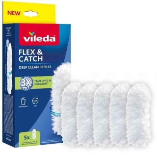 Vileda Wkłady Do Miotełki Do Kurzu Kurzawki Flex&Catch 5szt 177664 CN..