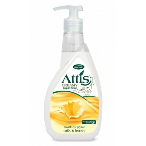 Attis Mydło W Płynie Miód i Mleko 400ml..