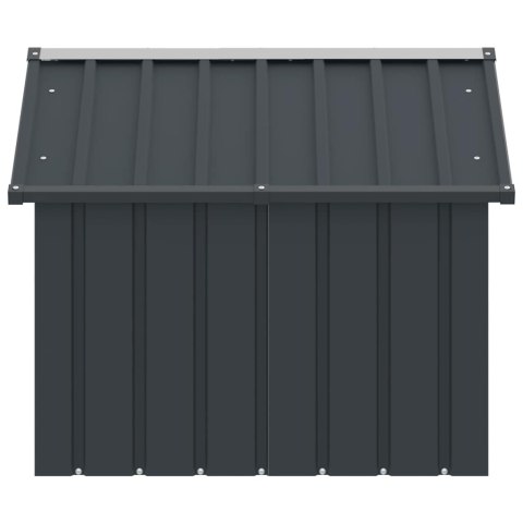  Buda dla psa, antracytowa, 116,5x103x81,5 cm, stal  Lumarko!