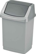 Curver Kosz Na Śmieci Uchylny Click-It 15l Srebrny 175006..