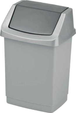 Curver Kosz Na Śmieci Uchylny Click-It 15l Srebrny 175006..