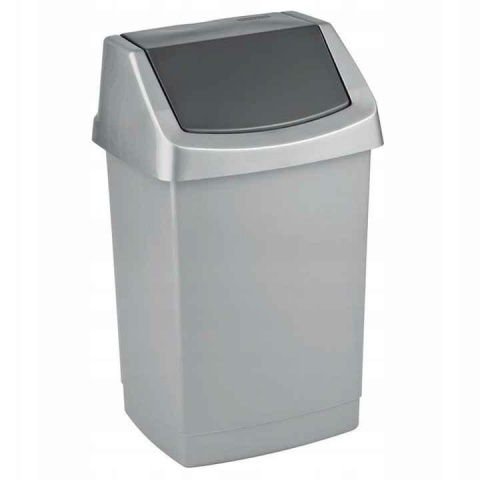 Curver Kosz Na Śmieci Uchylny Click-It 15l Srebrny 175006..