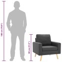 Fotel, ciemnoszary, tapicerowany tkaniną Lumarko!