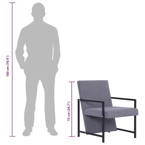  Fotel, jasnoszary, tkanina Lumarko!