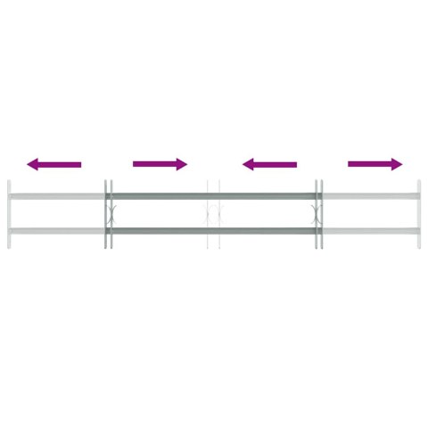 Krata bezpieczeństwa na okno z regulacją 1000-1500 mm Lumarko!
