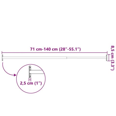 Regulowana barierka zabezpieczająca okno, 710-1200 mm Lumarko!