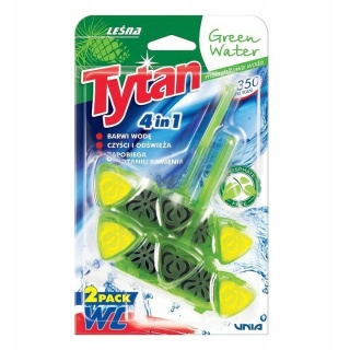 Tytan 4w1 Zawieszka Barwiąca Do Wc Koszyk 2x40g Leśna..