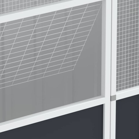 Woliera, antracytowa, 215x78x200 cm, galwanizowana stal Lumarko!