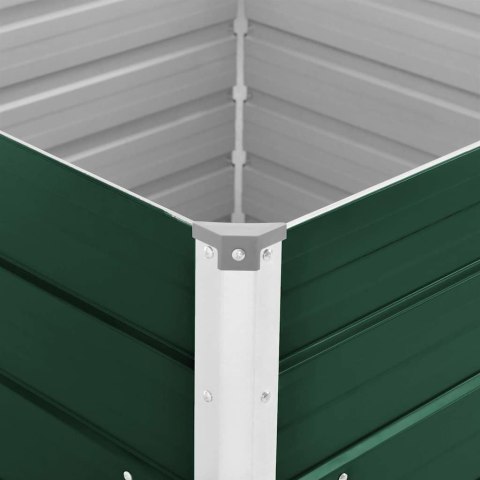  Donica do podniesionej grządki, 100x100x77 cm, stal, zielona Lumarko!