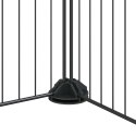 Klatka dla zwierząt z bramką, 44 panele, czarna, 35x35 cm, stal Lumarko!