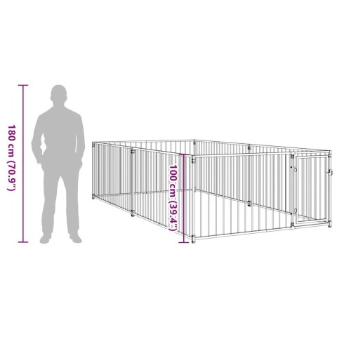  Kojec dla psa, 200 x 400 x 100 cm Lumarko!