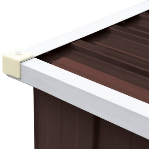  Wiata na drewno, stal galwanizowana, 330 x 84 x 152 cm, brązowa Lumarko!