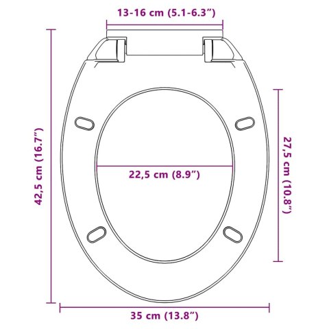  Cicho zamykana deska sedesowa, beżowa, owalna Lumarko!