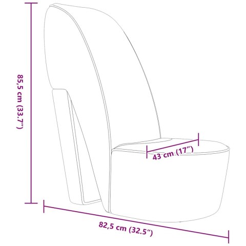  Fotel w kształcie buta na obcasie, czarny, sztuczna skóra Lumarko!