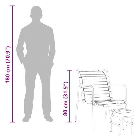  Fotel wypoczynkowy z podnóżkiem, czarny, skóra naturalna Lumarko!