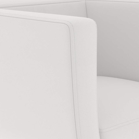 Stołek barowy, biały, sztuczna skóra Lumarko!