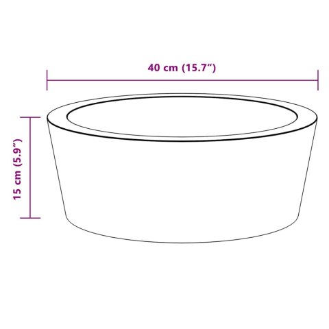  Umywalka, czarna, Ø40x15 cm, marmurowa Lumarko!