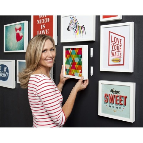 3M Command Rzepy Do Wieszania Obrazów Średnie Czarne 3 Pary - 6szt 2,7kg 17201..