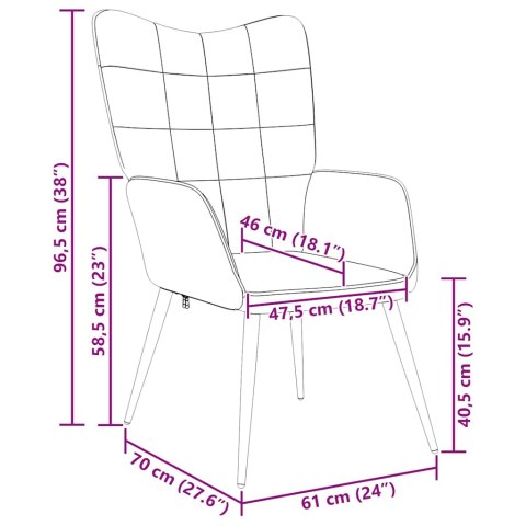  Fotel, 62 x 68,5 x 96 cm, ciemnoszary, obity tkaniną Lumarko!
