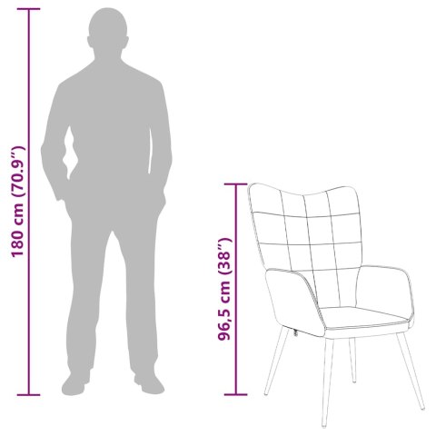  Fotel, 62 x 68,5 x 96 cm, czarny, obity tkaniną Lumarko!