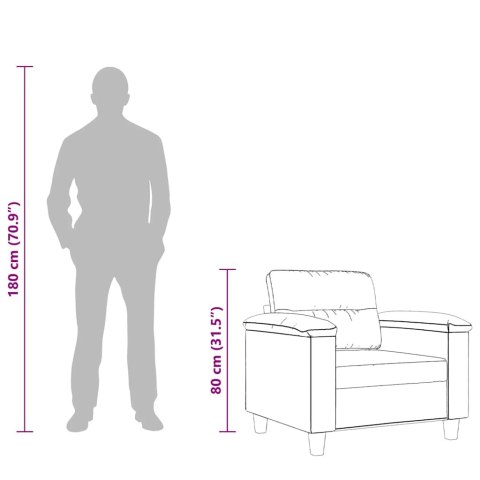 Fotel, beżowy, 60 cm, obity mikrofibrą  Lumarko!