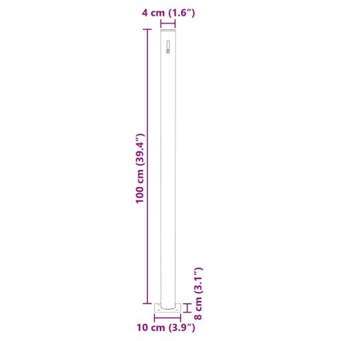  Markiza boczna na taras, 160 x 300 cm, niebieska Lumarko!