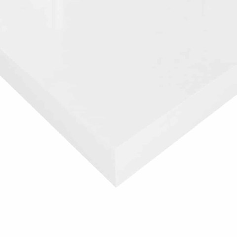  Półki ścienne, 4 szt., białe, wysoki połysk, 23x23,5x3,8cm, MDF Lumarko!