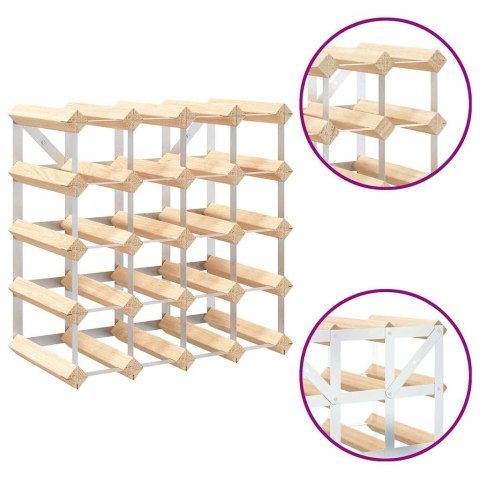  Stojak na 20 butelek wina, lite drewno sosnowe Lumarko!