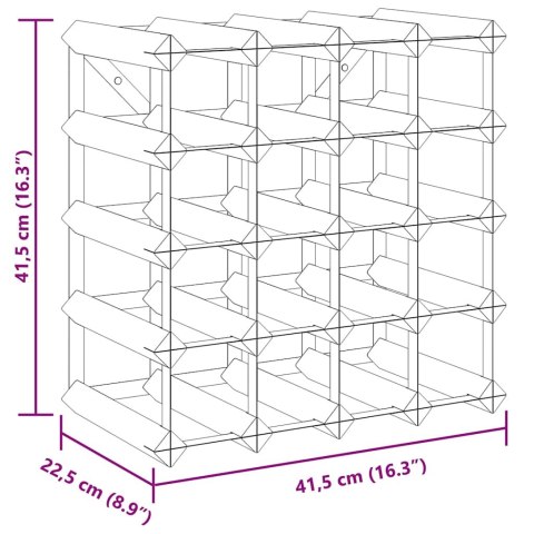  Stojak na 20 butelek wina, lite drewno sosnowe Lumarko!