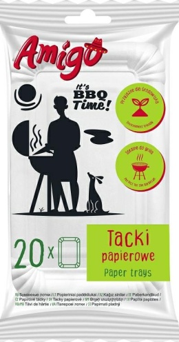 Gosia Amigo Jednorazowe Tacki Papierowe 20szt 6223..