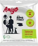 Gosia Amigo Jednorazowe Talerze Papierowe 18cm 6szt 6224..