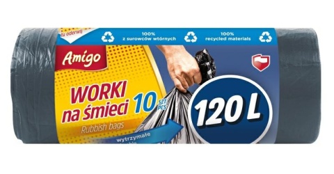 Gosia Amigo Worki Na Śmieci 120l 10szt Czarne 8277...