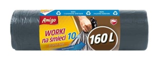 Gosia Amigo Worki Na Śmieci 160l 10szt Czarne 8278..