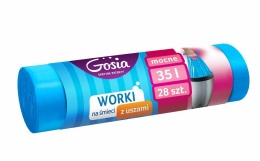 Gosia Worki Na Śmieci 35l Uszy 28szt Niebieskie 7620..
