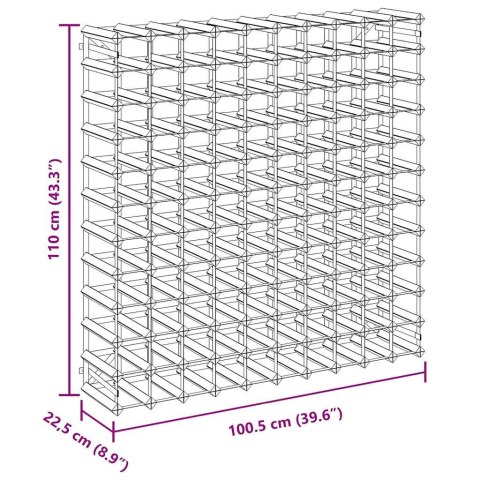  Stojak na 120 butelek wina, lite drewno sosnowe Lumarko!