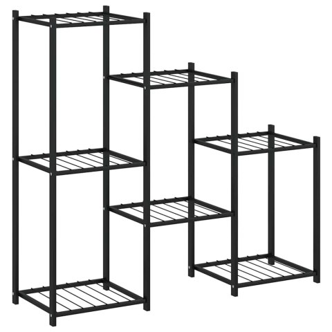  Stojak na kwiaty, 83x25x80 cm, czarny, żelazny Lumarko!