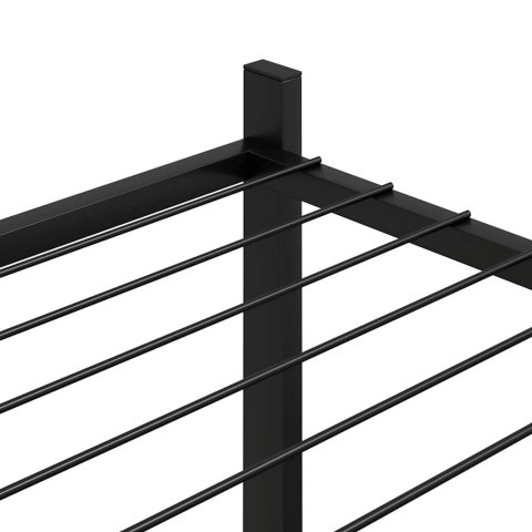  Stojak na kwiaty, 83x25x80 cm, czarny, żelazny Lumarko!