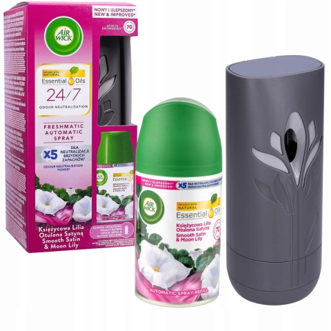 Air Wick Urządzenie Antracyt + Zapas 250ml Księżycowa Lilia..