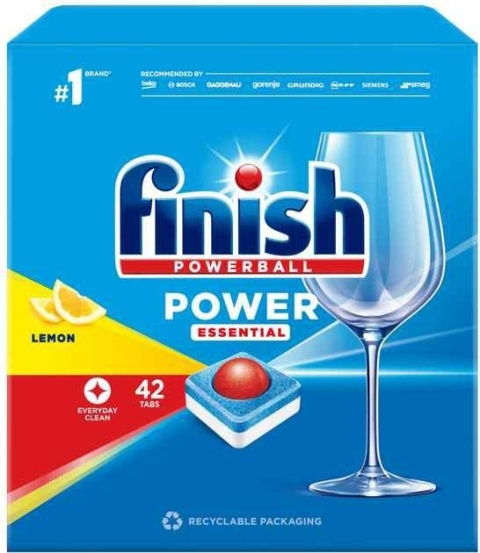 Finish Powerball Power Essent Lemon Tabletki Do Zmywarki 42szt..