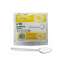 Łyżeczka Plastikowa Transparentna Superior 50szt..