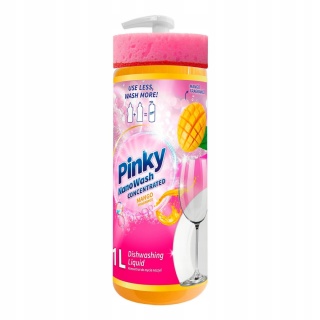 Pinky Koncentrat Do Mycia Naczyń Z Gąbką Mango 1l..