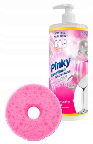 Pinky Koncentrat Do Mycia Naczyń Z Gąbką Platinium 1l..