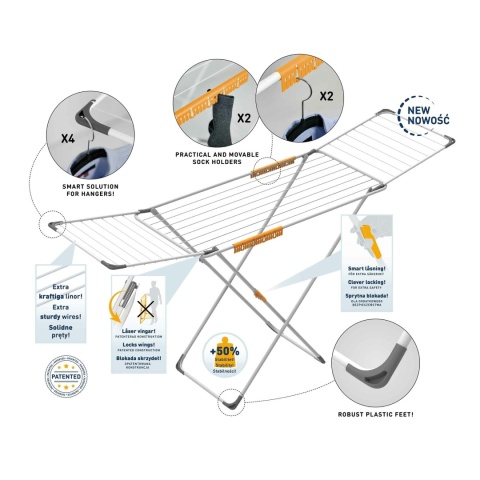 Rorets Suszarka Na Bieliznę Level White 8323-00930..